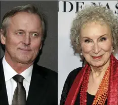  ?? AP PHOTO) ?? Author John Grisham attends the opening night of “A Time To Kill” on Broadway in New York on Oct. 20, 2013 (left) and author Margaret Atwood attends the Glamour Women of the Year Awards in New York on Nov. 11, 2019.