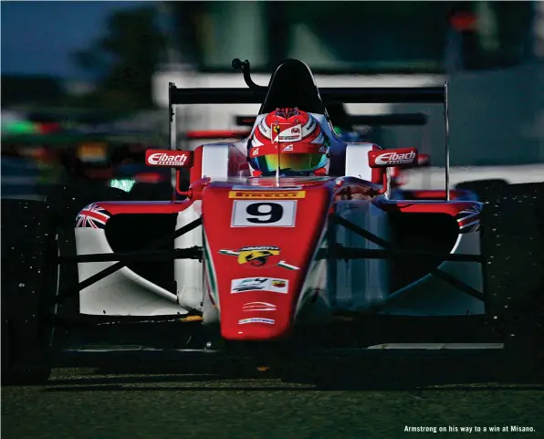  ??  ?? Armstrong on his way to a win at Misano.