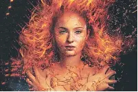  ??  ?? X-Men: Dark Phoenix. La adaptación de “La Saga del Fénix Oscuro”, de Chris Claremont, se estrenará en noviembre.