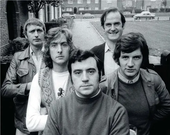  ??  ?? When they were very young: Graham Chapman, Eric Idle, Terry Jones, John Cleese and Michael Palin, London, 1970