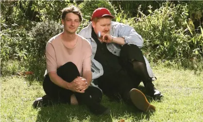  ??  ?? Stephen Fitzpatric­k, left, and Audun Laading of Her’s were killed in a car crash in the US, along with their tour manager. Photograph: Heist or Hit/PA