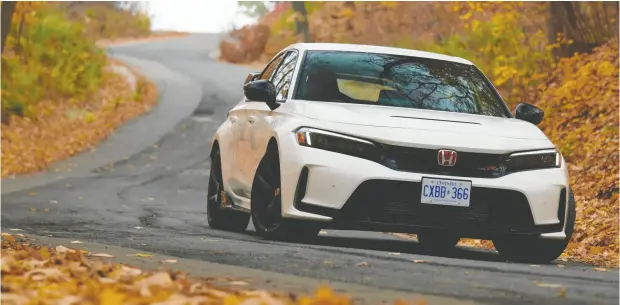  ?? ELLE ALDER ?? The 2023 Honda Civic Type R arrives in Canada at a suggested retail price of $51,830 and will surely run plenty more on the secondary market.