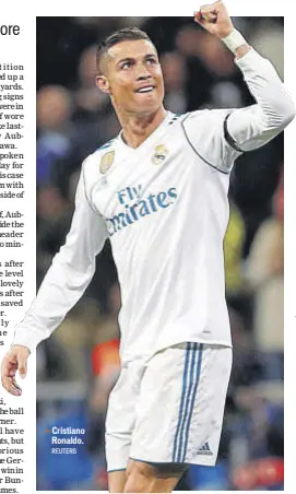  ?? REUTERS ?? Cristiano Ronaldo.