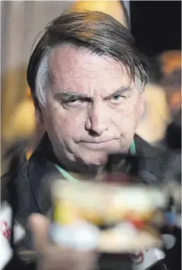  ?? Douglas Magno / AFP ?? Jair Bolsonaro, durante una rueda de prensa el pasado junio.