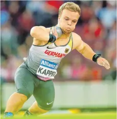  ?? FOTO: DPA ?? Weltrekord mit 13,81 Metern: Niko Kappel war klar der Beste.