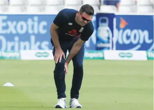  ?? Agence France-presse ?? ↑ Scans have confirmed Jimmy Anderson has no chance of taking part in England’s next week’s Ashes Test versus Australia at Lord’s.