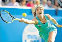  ??  ?? Head in the game: Britain’s Johanna Konta reached the semi-final in her home town of Eastbourne