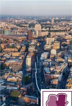  ??  ?? A view over central London from the iconic Shard building