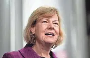  ?? ASSOCIATED PRESS ?? Sen. Tammy Baldwin, D-Wis., says the funds for the nonprofit for at-risk youth are specifically earmarked for mental health services and counseling for homeless youth.