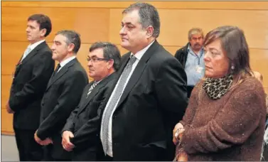  ??  ?? ACUSADOS. Eufemiano, Labarta, Belda, Saiz y Yolanda Yuentes, los cinco acusados de la Operación Puerto.