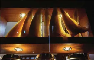  ??  ?? Hong Kong: In this picture, dried shark fins (top) are displayed in a dried goods shop front in Hong Kong. —AFP