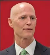  ??  ?? Florida Gov. Rick Scott has asked a state health official to conduct the VA probe.