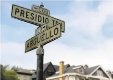  ?? Marcio Jose Sanchez / Associated Press ?? Presidio Terrace will be returned to the street’s residents, who successful­ly fought to rescind the sale to Lam and Cheng.