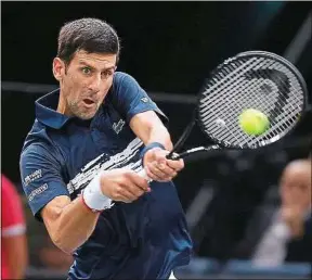  ??  ?? Novak Djokovic a battu le Canadien Denis Shapovalov en finale à Bercy.