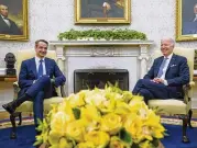  ?? SUSAN WALSH / AP ?? President Joe Biden on Monday thanked Greek Prime Minister Kyriakos Mitsotakis for his country’s “moral leadership” in the aftermath of Russia’s invasion of Ukraine as the two held talks at the White House.