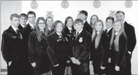  ?? SUBMITTED PHOTOS ?? Prairie Grove FFA Chapter took 14 members to the State Convention in Hot Springs. The state Convention is the highlight to end the year for FFA chapters.