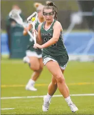  ?? Matthew Brown/Hearst Connecticu­t Media ?? Morgan Smith, a Sacred Heart Greenwich senior, will play lacrosse at the University of Pennsylvan­ia.