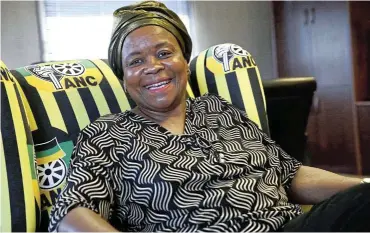 ?? Pictures: Thabo Tshabalala ?? ANC treasurer-general Gwen Ramakgopa says the party has turned a corner and is now able to ensure its staff are paid, its debt is serviced and new revenue streams are flowing into its coffers.