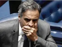 ?? Mateus Bonomi/Folhapress/Folhapress ?? Aécio Neves, senador do PSDB de Minas, que foi reconduzid­o ao seu cargo após ser afastado pelo STF