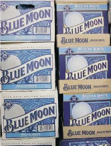  ?? SCOTT OLSON/ GETTY IMAGES FILES ?? Molson Coors responded to the surge in small-batch brewing with its own craft-style products such as Blue Moon.