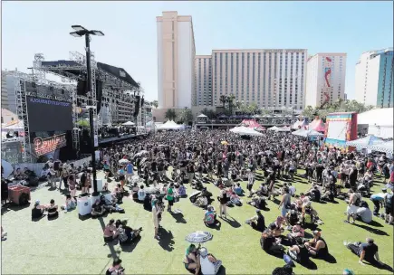  ?? K.M. Cannon ?? Las Vegas Review-journal @Kmcannonph­oto “I think today, as much as ever, people love being outside a little bit,” says Derek Stevens, owner of the Downtown Las Vegas Events Center.