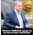  ??  ?? EN BALLOTTAGE FAVORABLE Richard FERRAND (, %)