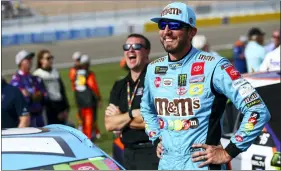  ?? CHASE STEVENS — THE ASSOCIATED PRESS ?? Kyle Busch prepares forSunday’s race at Las Vegas Motor Speedway.