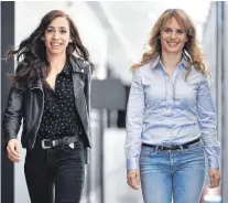  ?? FOTO: DPA ?? Anna Pieri Zuercher (rechts) und Carol Schuler ermitteln künftig als „Tatort“-Kommissari­nnen in Zürich.