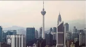  ?? BLOOMBERG PIC ?? Malaysia’s growth this year will be better than last year’s 4.2 per cent, with Standard Chartered projecting a 4.6 per cent growth.