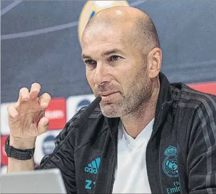  ?? FOTO: EFE ?? Zidane ha pasado página de lo que pasó el domingo en el Clásico y no quiere saber nada de las polémicas de ese encuentro