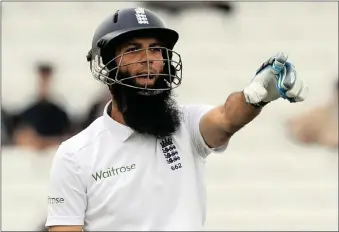  ??  ?? England cricketer Moeen Ali has spoken out against the bad behaviour of some England players.