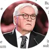  ??  ?? ‘HEAVY BURDEN’ Mr Steinmeier