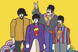  ??  ?? Cover
«The Beatles. Yellow Submarine», un particolar­e della copertina dell’albo illustrato edito da Gallucci per il 50esimo anniversar­io del film