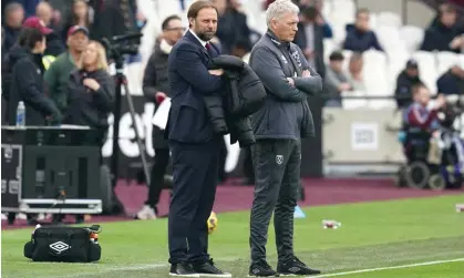  ?? Photograph: Adam Davy/PA ?? The futures of David Moyes (right) and Tim Steidten at West Ham are uncertain.