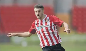  ??  ?? Elliot Embleton. Gateshead FC 1-3 Sunderland AFC, 22-08-2020. Picture by FRANK REID