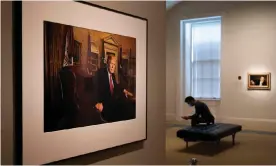  ??  ?? A photo of Donald Trump at the National Portrait Gallery in Washington DC. Photograph: Jim Watson/AFP/Getty Images