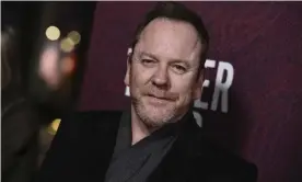  ?? ?? The clock’s ticking, get those questions in … Kiefer Sutherland in December 2021, in LA. Photograph: Jordan Strauss/Invision/AP