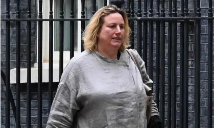  ?? Photograph: Daniel Leal-Olivas/AFP/Getty Images ?? Antoinette Sandbach, pictured in Downing Street in 2019, has threatened to sue Cambridge University over the research into her ancestor.