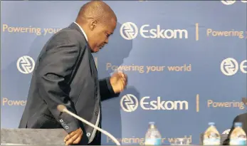  ?? PHOTO: SIMPHIWE MBOKAZI ?? Brian Molefe is once again on the move from Eskom after having received his marching orders yesterday.