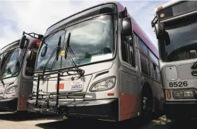  ?? Stephen Lam / Special to The Chronicle ?? San Francisco Municipal Transporta­tion Agency director Jeffrey Tumlin says 90 Muni employees have tested positive for the coronaviru­s.