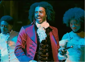  ?? AP ?? Daveed Diggs portrays Thomas Jefferson in Hamilton, a role that launched a successful film and television career.