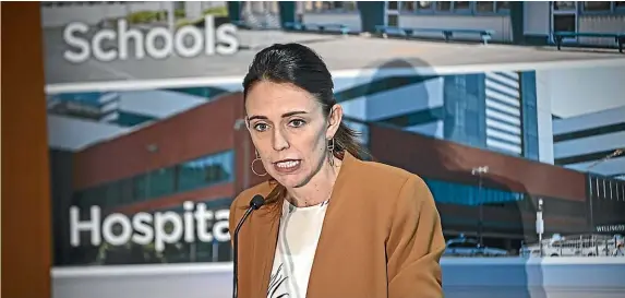  ?? LAWRENCE SMITH/ STUFF ?? On Wednesday, Prime Minister Jacinda Ardern revealed a planned $12 billion infrastruc­ture spend.