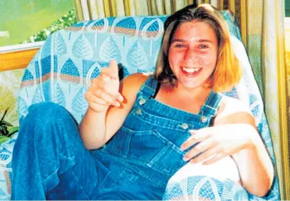  ?? ?? Ashburton 15-year-old Kirsty Bentley was murdered on New Year’s Eve in 1998.