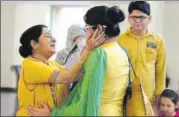  ?? ARVIND YADAV/ HT FILE ?? Union external affairs Minister Sushma Swaraj met Uzma Ahmad upon her return to India.
