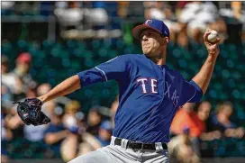  ?? JENNIFER STEWART / GETTY IMAGES ?? “It’s weird going from team to team, especially when you’re injured. It’s no fun being the injured guy in the locker room, especially when you’re trying to make friends and get familiar with the team,” says Rangers left-hander Drew Smyly.