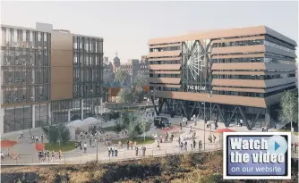  ??  ?? The video shows how the former Vaux site could look.