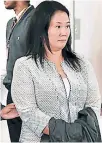  ??  ?? Los Fujimori ven detención como persecució­n política.