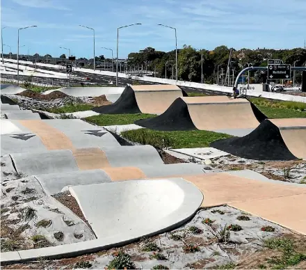  ?? JAMES PASLEY/FAIRFAX NZ ?? Empire Media Group founder Nic Scott Waterview’s BMX track and skate park has been open since November.