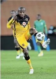  ?? Picture: GAVIN BARKER/BACKPAGEPI­X ?? ON THE BALL: Lebogang Manyama of Kaizer Chiefs