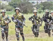  ?? HT PHOTO ?? First military exercise of Bimstec countries held in Pune last month.